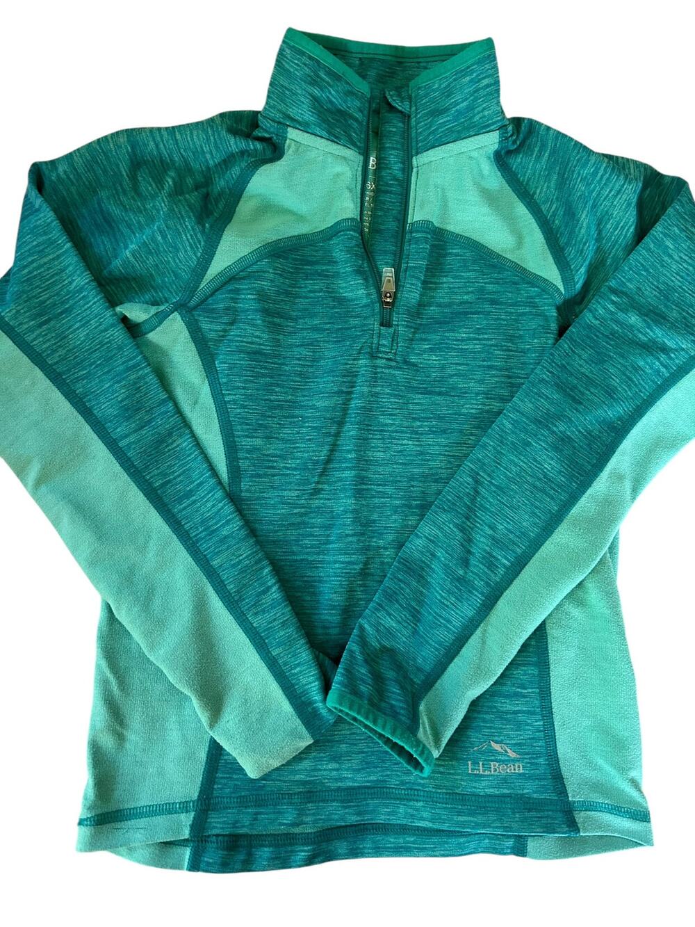 LLBEAN Teal Quarter Zip Shirt size 6-7